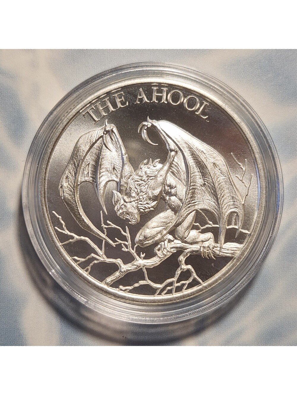 THE AHOOL CryptoZoology 1 oz .999 Silver Bullion Intaglio Mint NEW in Capsule!
